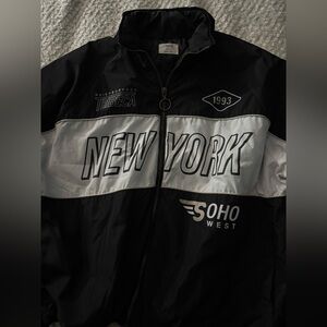 ARDENE NEW YORK Soho West Black & White Track Jacket